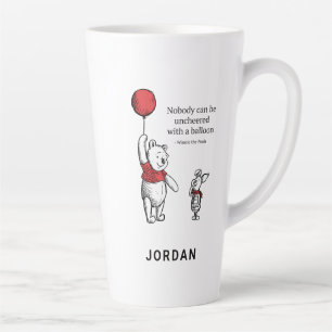 Pooh & Piglet   Nobody Can Be Uncheered Latte Mug