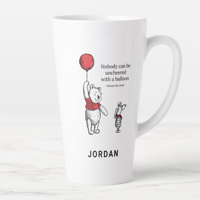 Pooh & Piglet | Nobody Can Be Uncheered Latte Mug (Right)
