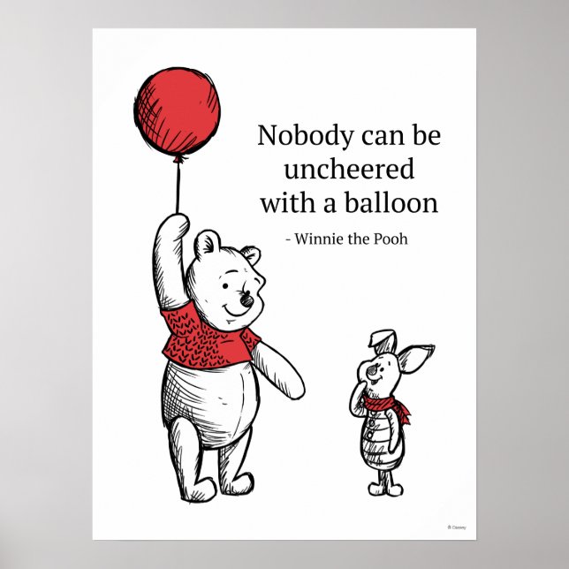 Pooh & Piglet | Nobody Can Be Uncheered Poster (Front)