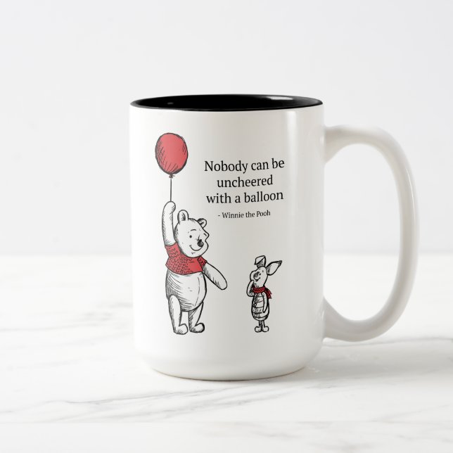 Pooh & Piglet | Nobody Can Be Uncheered Two-Tone Coffee Mug (Right)