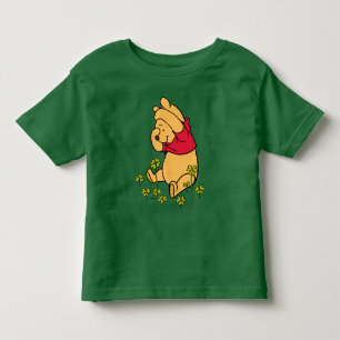 Pooh Playing in a Shamrock Patch Toddler T-shirt