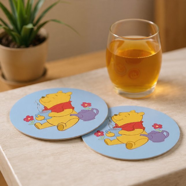 Pooh Round Paper Coaster (Creator Uploaded)