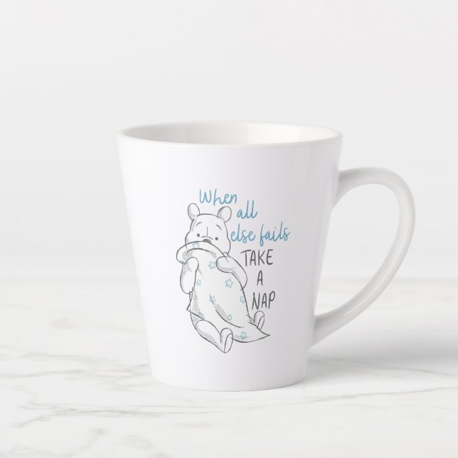 Pooh | Take a Nap Quote Latte Mug (Right)