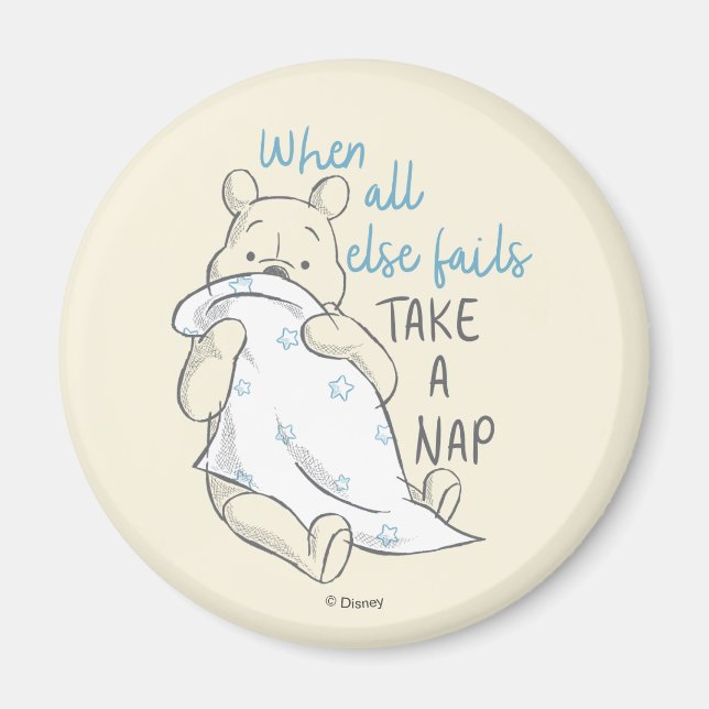 Pooh | Take a Nap Quote Magnet (Front)