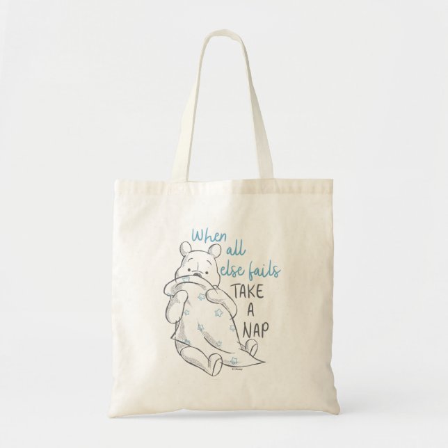 Pooh | Take a Nap Quote Tote Bag (Front)