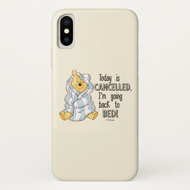 Pooh | Today is Cancelled Quote Case-Mate iPhone Case (Back)