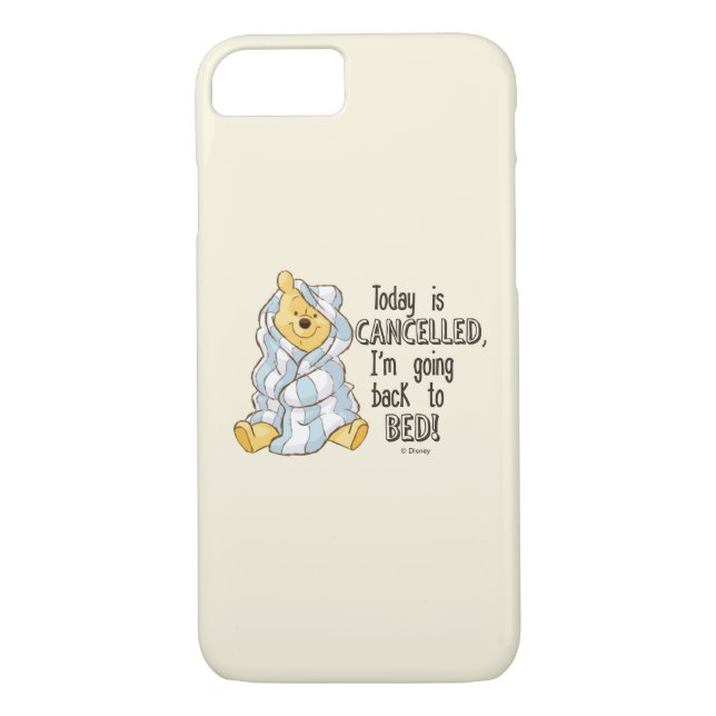 Pooh | Today is Cancelled Quote Case-Mate iPhone Case (Back)
