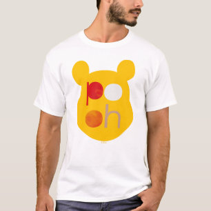 Pooh   Watercolor Big Head T-Shirt