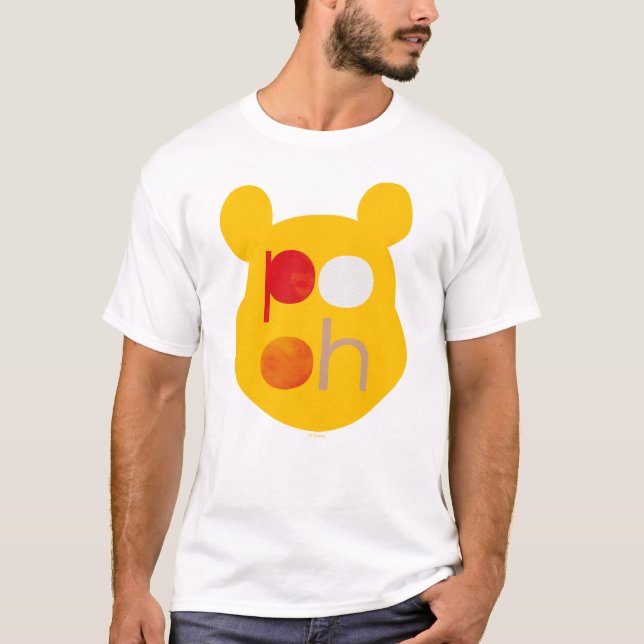 Pooh | Watercolor Big Head T-Shirt (Front)