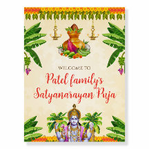 Pooja indien signe le signe Satyanarayan pooja