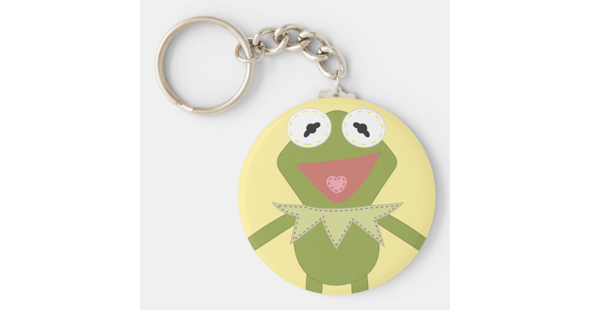 PookaLooz Kermit the Frog Keychain Zazzle.ca