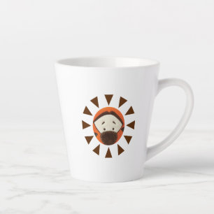 Pook-a-Looz Tigger Peeking Latte Mug
