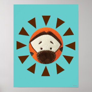 Pook-a-Looz Tigger Peeking Poster