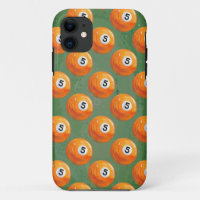Pool 5 Ball Painted Pattern