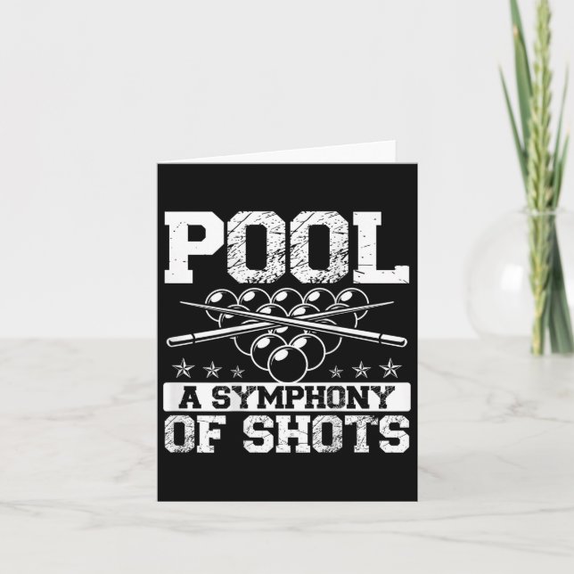 Pool A Symphony Of Shots Ckprint Pool Player  Card (Front)