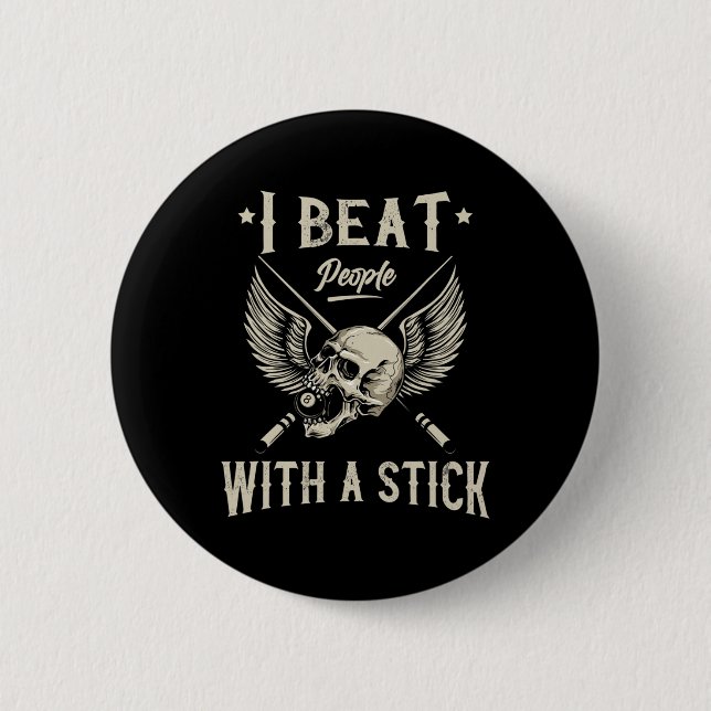 Pool And Snooker Player12  2 Inch Round Button (Front)