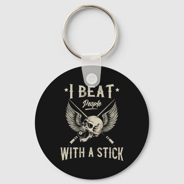 Pool And Snooker Player12  Keychain (Front)
