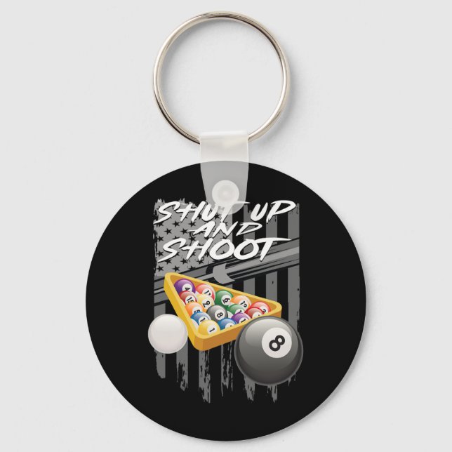 Pool And Snooker Player15  Keychain (Front)