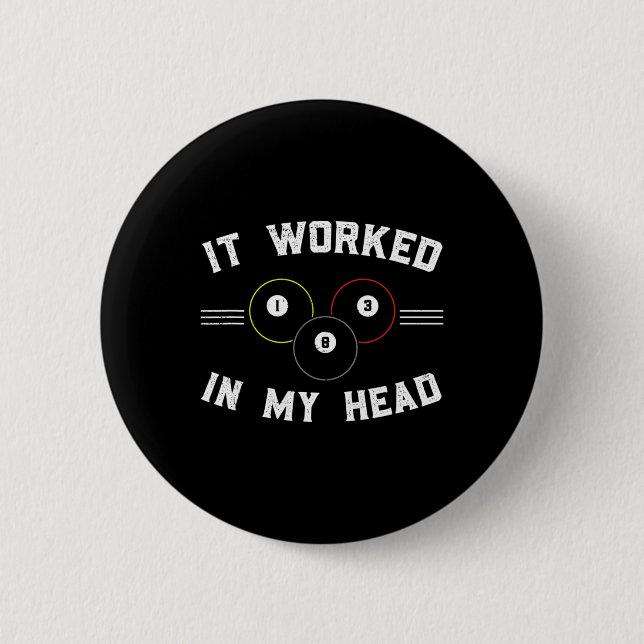 Pool And Snooker Player3  2 Inch Round Button (Front)