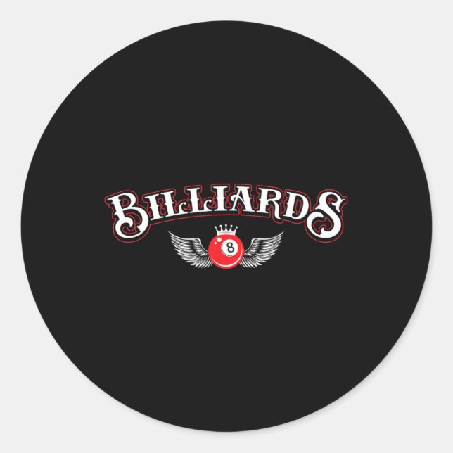 Pool And Snooker Player5  Classic Round Sticker (Front)