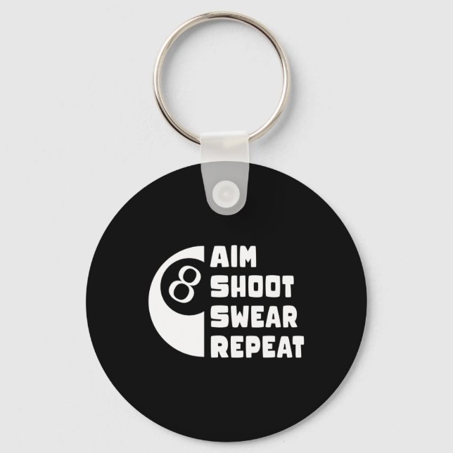 Pool And Snooker Player9  Keychain (Front)
