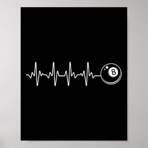 Pool Art For Men Women Billiards Lover 8 Ll Pool P Poster