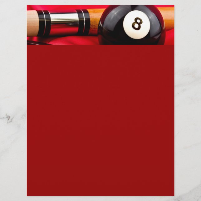 Pool Ball and cue (Front)