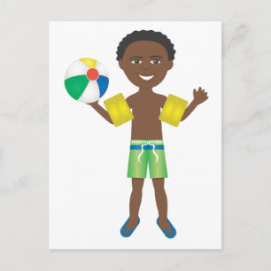 Pool Ball Boy Postcard