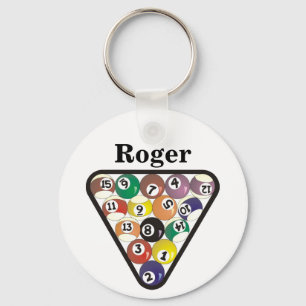 Pool Ball Rack Keychain