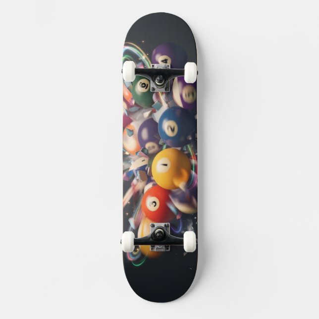Pool Ball Style Skateboard (Front)