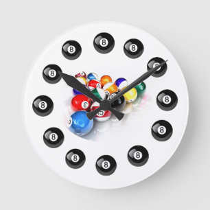 Pool Ball Wall Clock