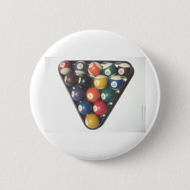 Pool Balls 2 Inch Round Button (Front)