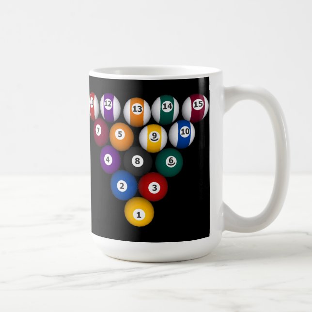 Pool Balls: Billiards: Coffee Mug: Pool Balls Mug (Right)