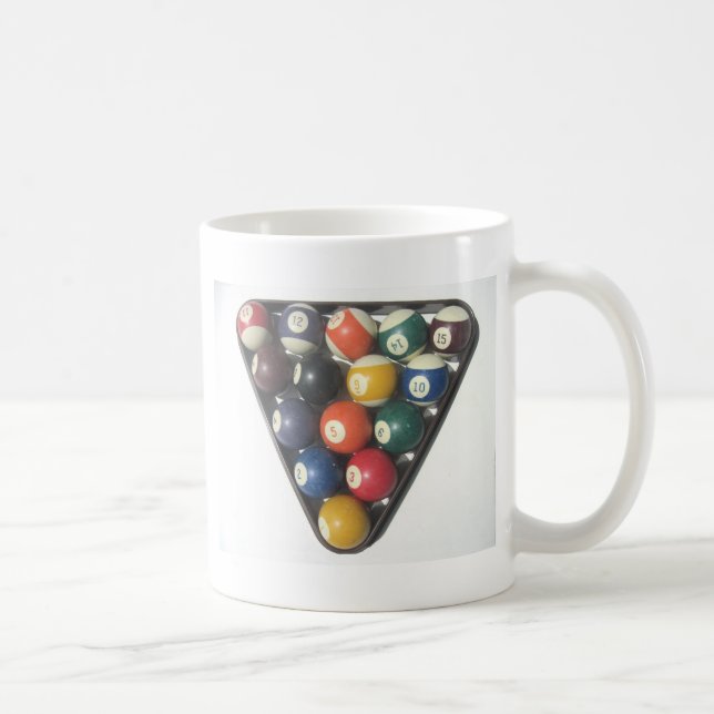 Pool Balls Coffee Mug (Right)