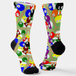 Pool Balls Design Socks