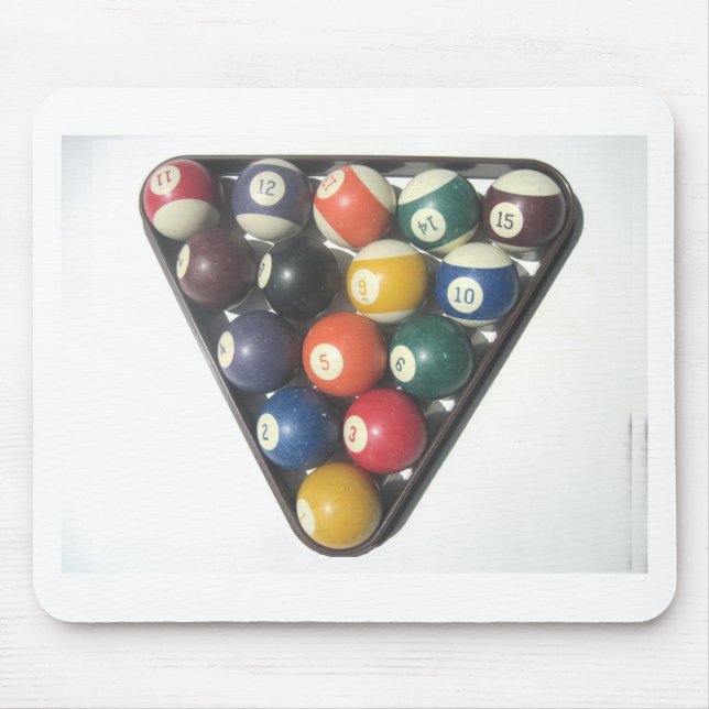 Pool Balls Mouse Pad (Front)