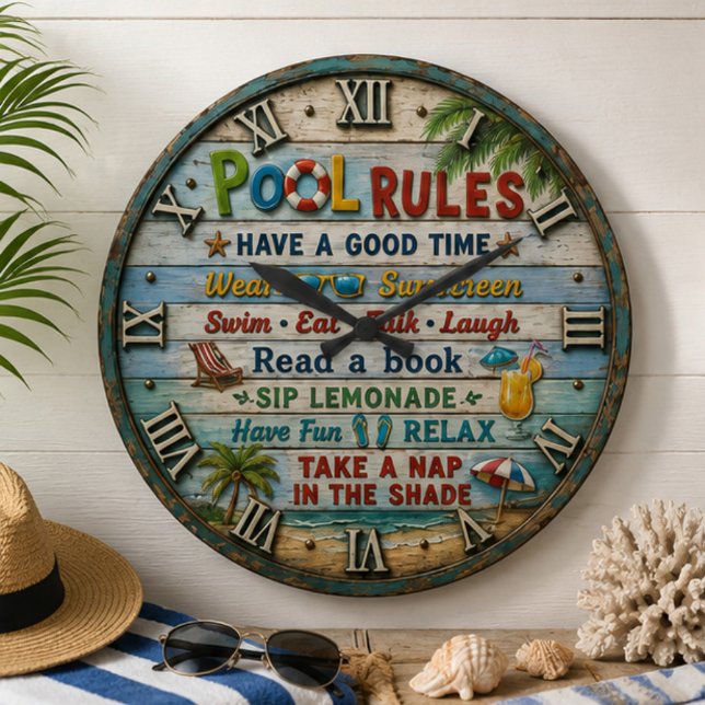 Pool  Beach House  Large Clock (Creator Uploaded)