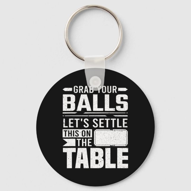 Pool Billiard Outfit For Pool Player Billiard Play Keychain (Front)