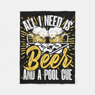 Pool Billiard Player Snooker Cue 8 Ll Expert  Fleece Blanket
