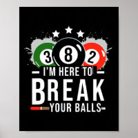 Pool Billiard Shirt - Billard Pool Break Rack