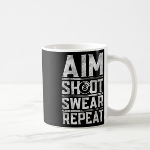 Pool Billiard Snooker Player Motivation Quote Coffee Mug
