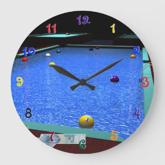 Pool Billiards Acrylic Wall Clock