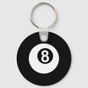 Pool Billiards American Flag Gift  Keychain