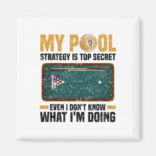 Pool Billiards Snooker Cue Player 12  Magnet