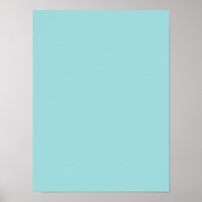 Pool Blue Personalized Aqua Teal Colour Background Poster (Front)