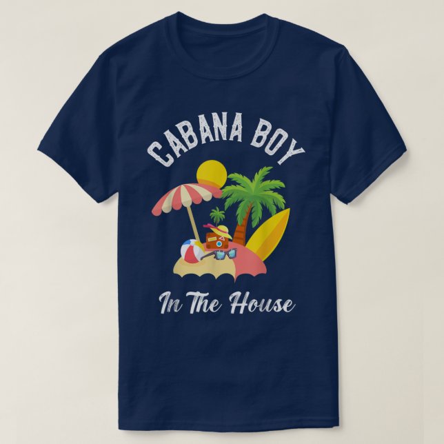 Pool Bo Beach Vacation Funny Tee Cabana Boy In The (Design Front)
