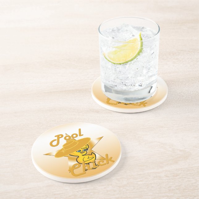 Pool Chick #10 Coaster (Side)