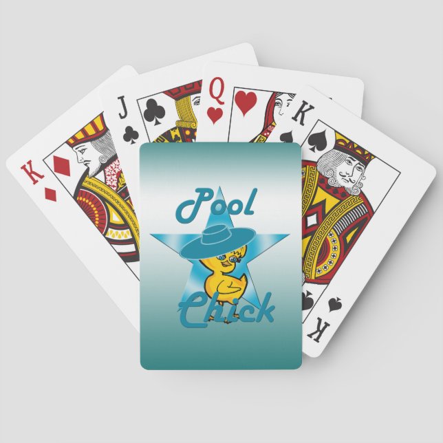 Pool Chick #7 Playing Cards (Back)