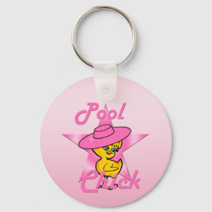 Pool Chick #8 Keychain