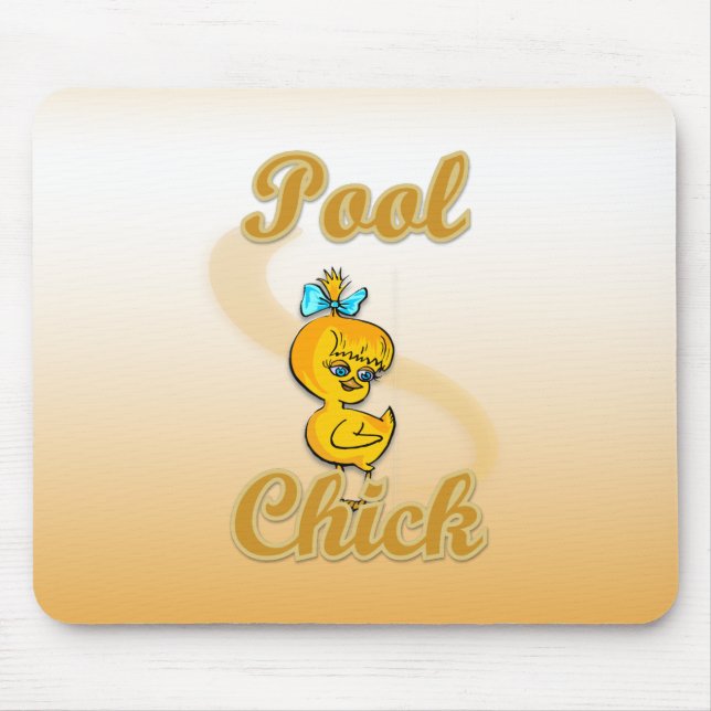Pool Chick Mouse Pad (Front)